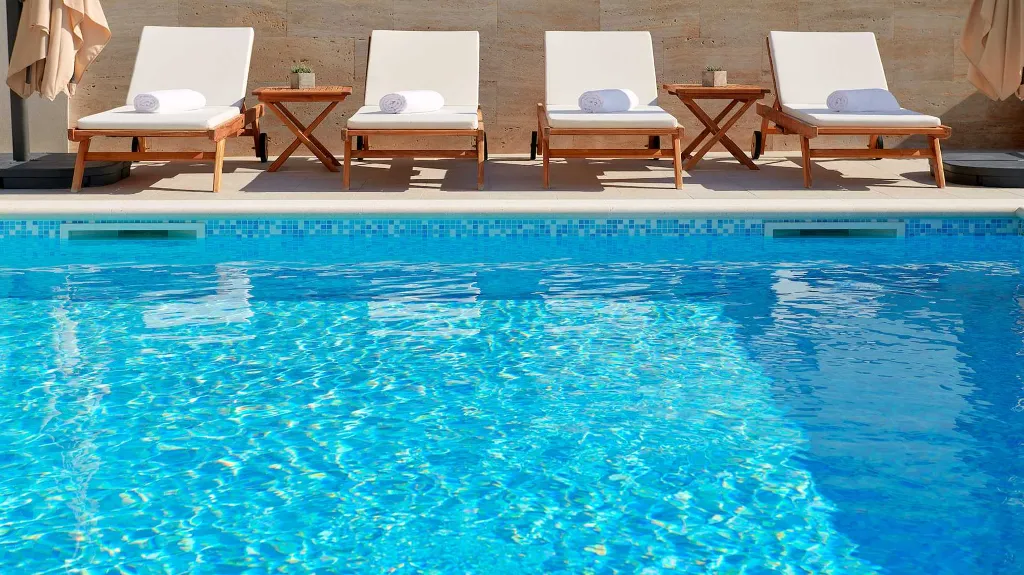 Poolside Villa with Sea Views in Sveta Nedjelja