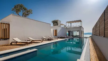 Marusici Villa with Adriatic Views and Rooftop Terraces