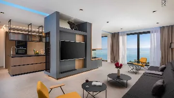 Marusici Villa with Adriatic Views and Rooftop Terraces