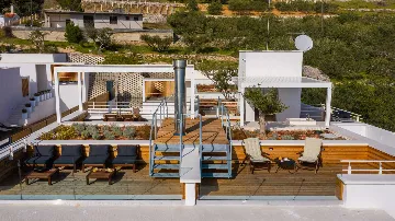 Marusici Villa with Adriatic Views and Rooftop Terraces