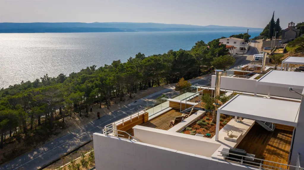 Marusici Villa with Adriatic Views and Rooftop Terraces