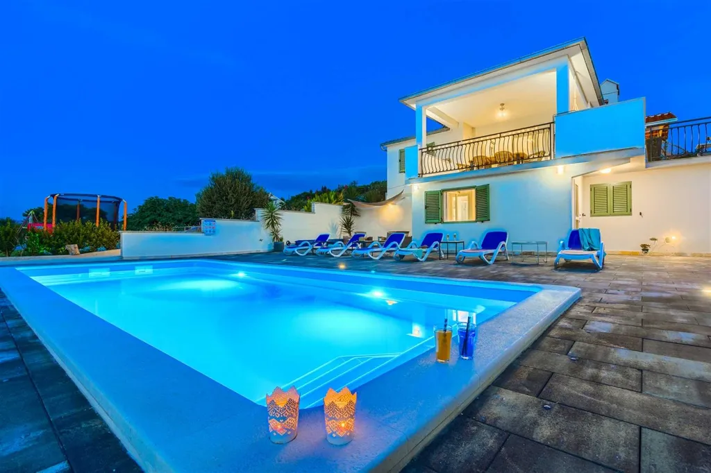 3-Bedroom Villa with Heated Pool in Supetar