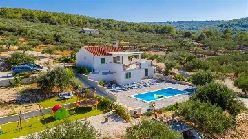 3-Bedroom Villa with Heated Pool in Supetar