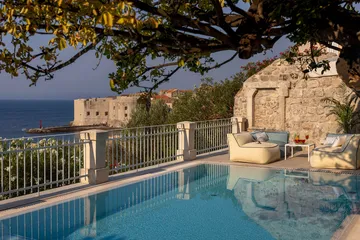 Historic Dubrovnik Villa with Heated Saltwater Pool