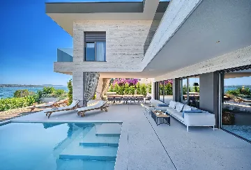 Seget Donji Villa for Up to 10 with Infinity Pool