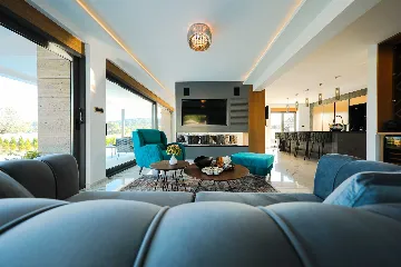 Ist Croatia Villa with Tennis Court and 120 m² Pool