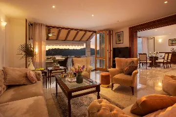 Seaside Villa with 7 Bedrooms in Zaton (12 Guests)