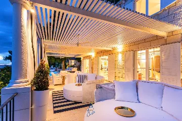 Seafront Villa with Pool in Lozica for 9 Guests