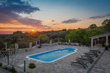 Rogoznica Villa with Private Pool and Sea View