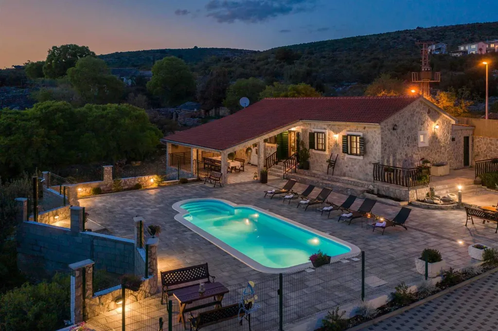 Rogoznica Villa with Private Pool and Sea View