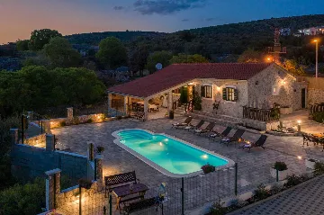 Rogoznica Villa with Private Pool and Sea View