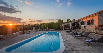 Rogoznica Villa with Private Pool and Sea View