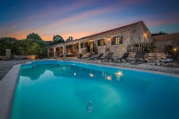 Rogoznica Villa with Private Pool and Sea View