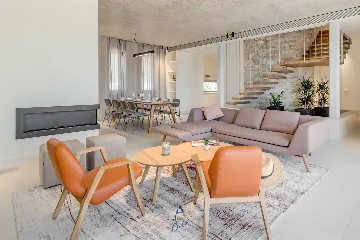 Sea-View Terrace Villa for 8 Guests in Primošten