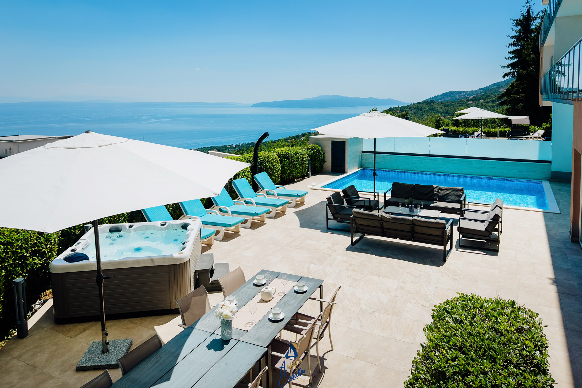 Image of Modern 5-BR Villa with Pool, Jacuzzi & Sea View