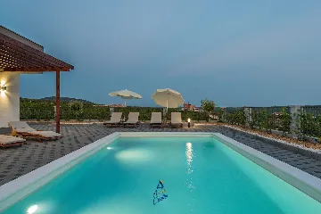 4-Bedroom Villa with Heated Pool in Sukošan