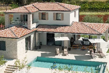 Heated Pool Villa in Nova Vas, Croatia