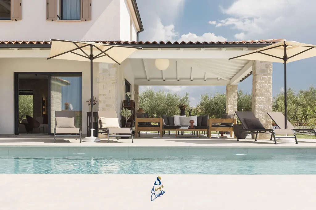 Heated Pool Villa in Nova Vas, Croatia