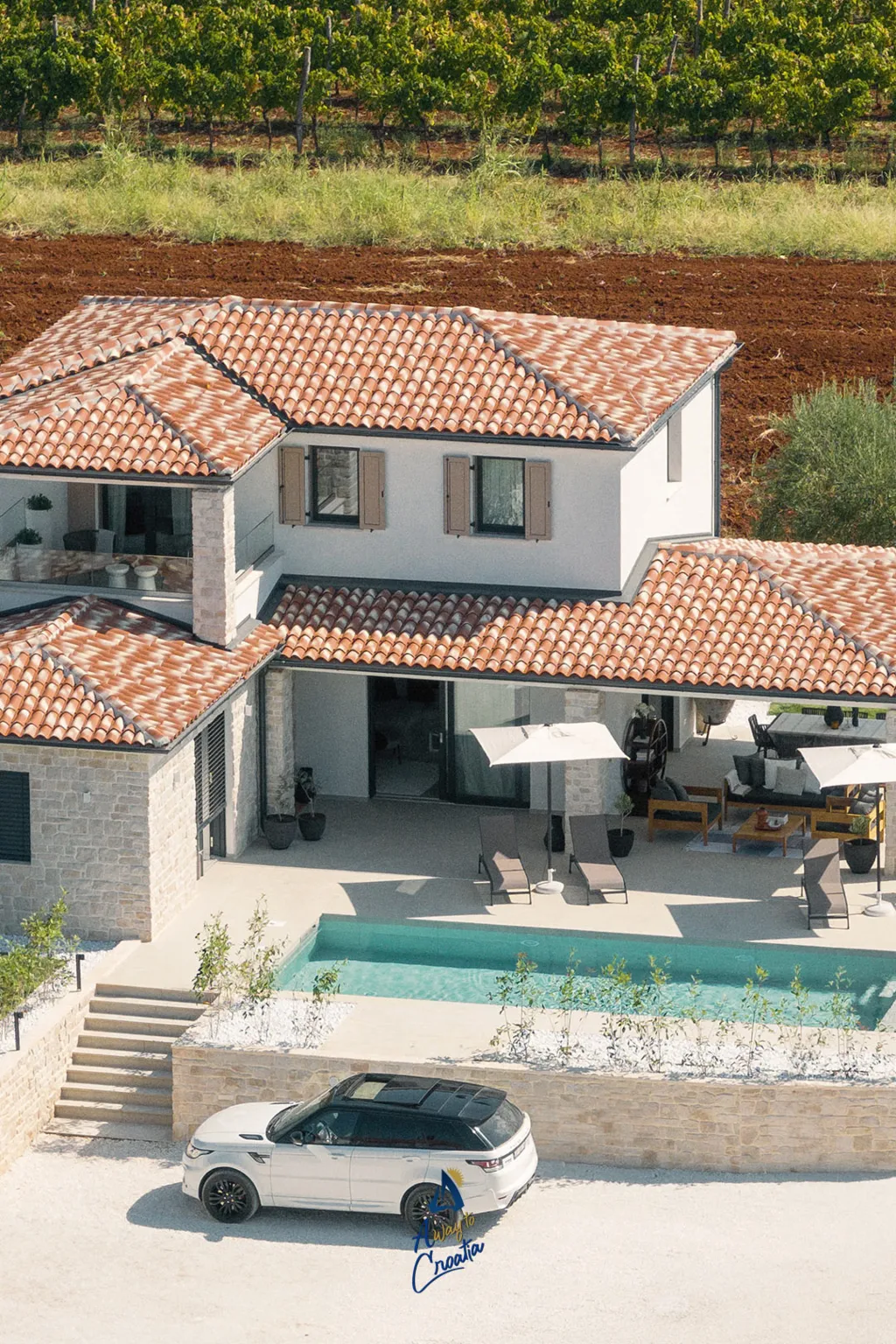 Heated Pool Villa in Nova Vas, Croatia