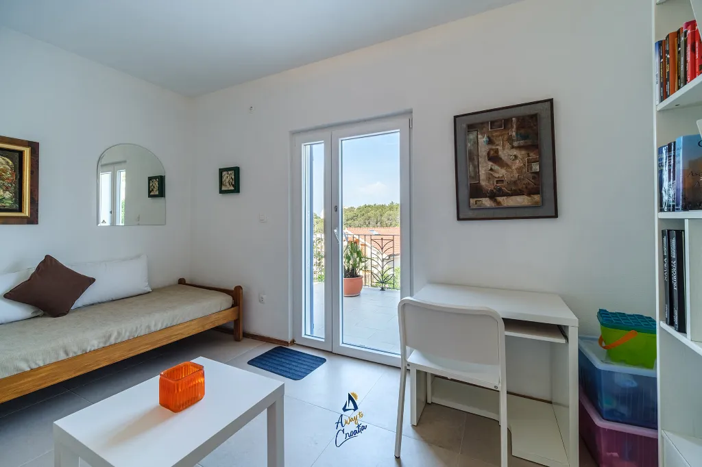 Milna Brač Villa with Heated Pool and Sea Views