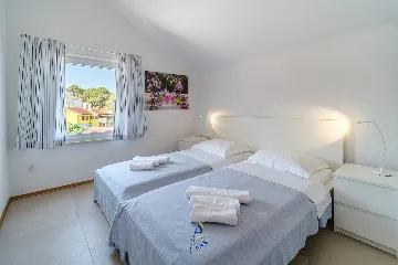 Milna Brač Villa with Heated Pool and Sea Views