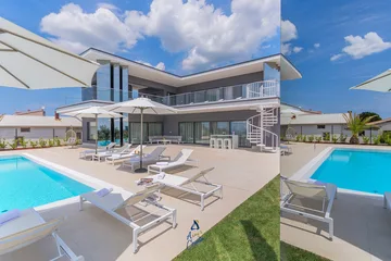 Kaštelir Villa for Up to 10 Guests with Heated Pool