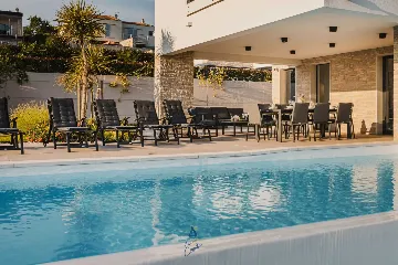 4-Bedroom Villa with Pool & Jacuzzi in Brnobići
