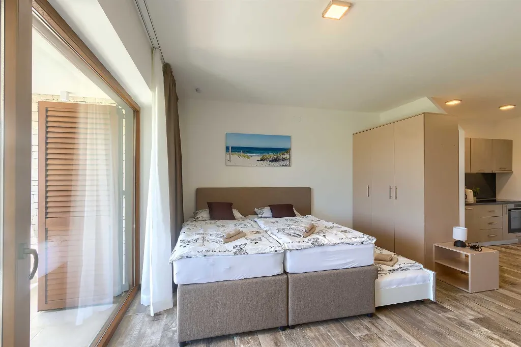 Studio for 3 Guests in Novigrad with Shared Pool