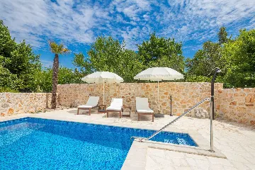 Dobrinj 3-Bedroom House for Up to 7 with Pool