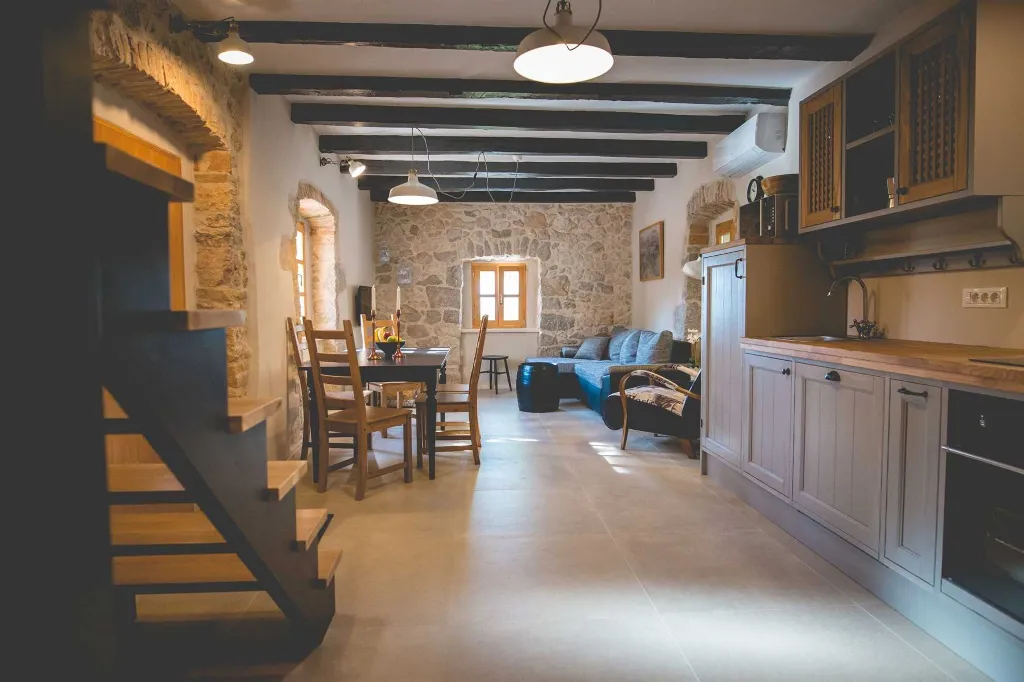 Dobrinj 3-Bedroom House for Up to 7 with Pool