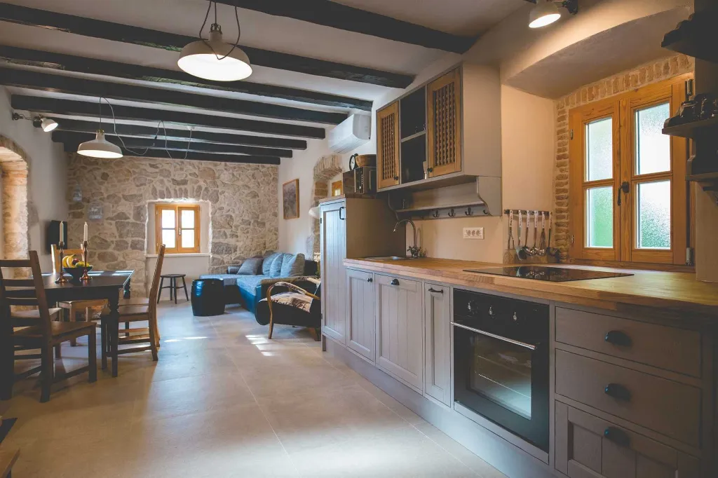 Dobrinj 3-Bedroom House for Up to 7 with Pool