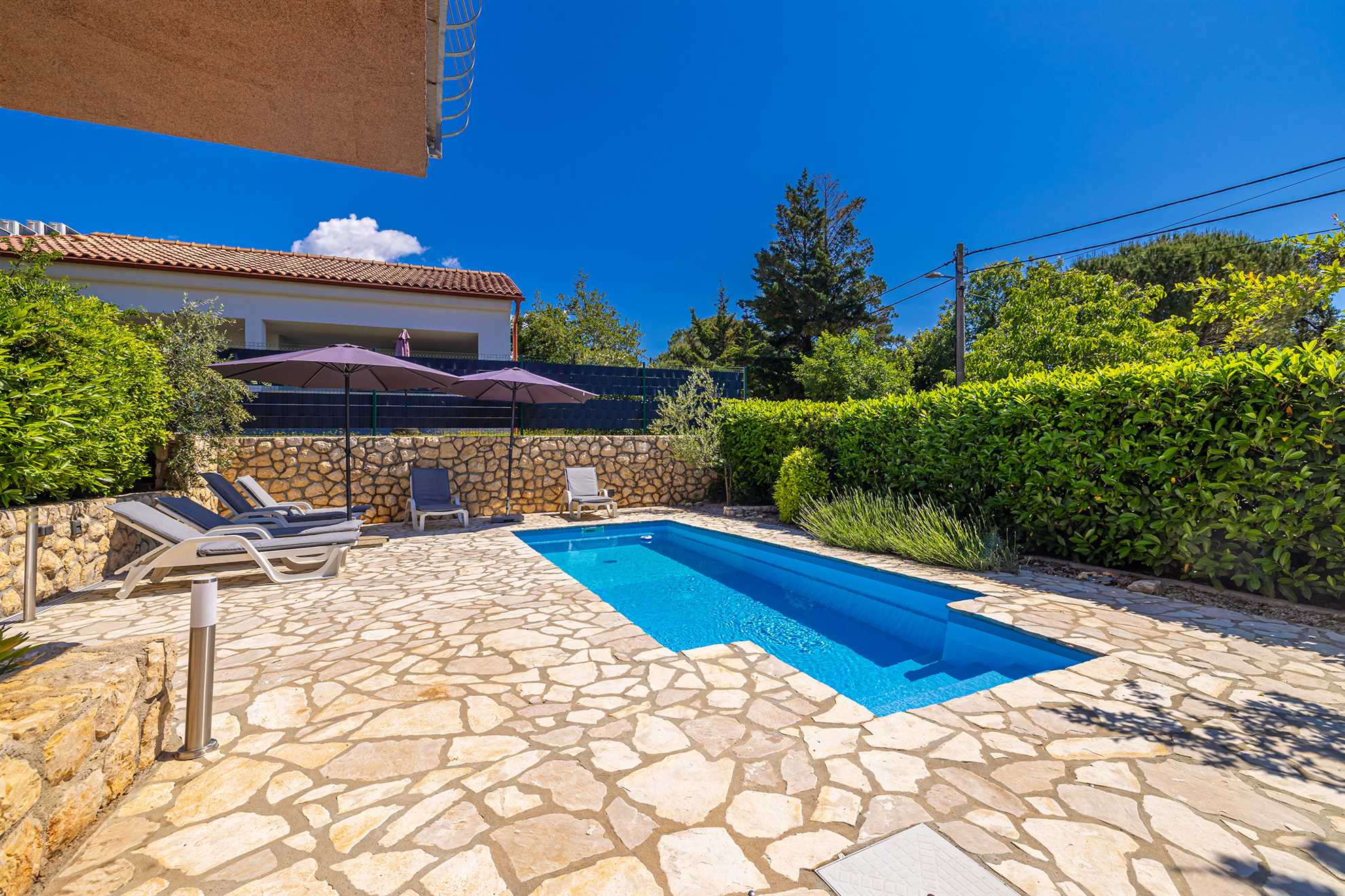 Ferienhaus MICHAEL mit Gemeinschaftspool und privatem Whirlpool