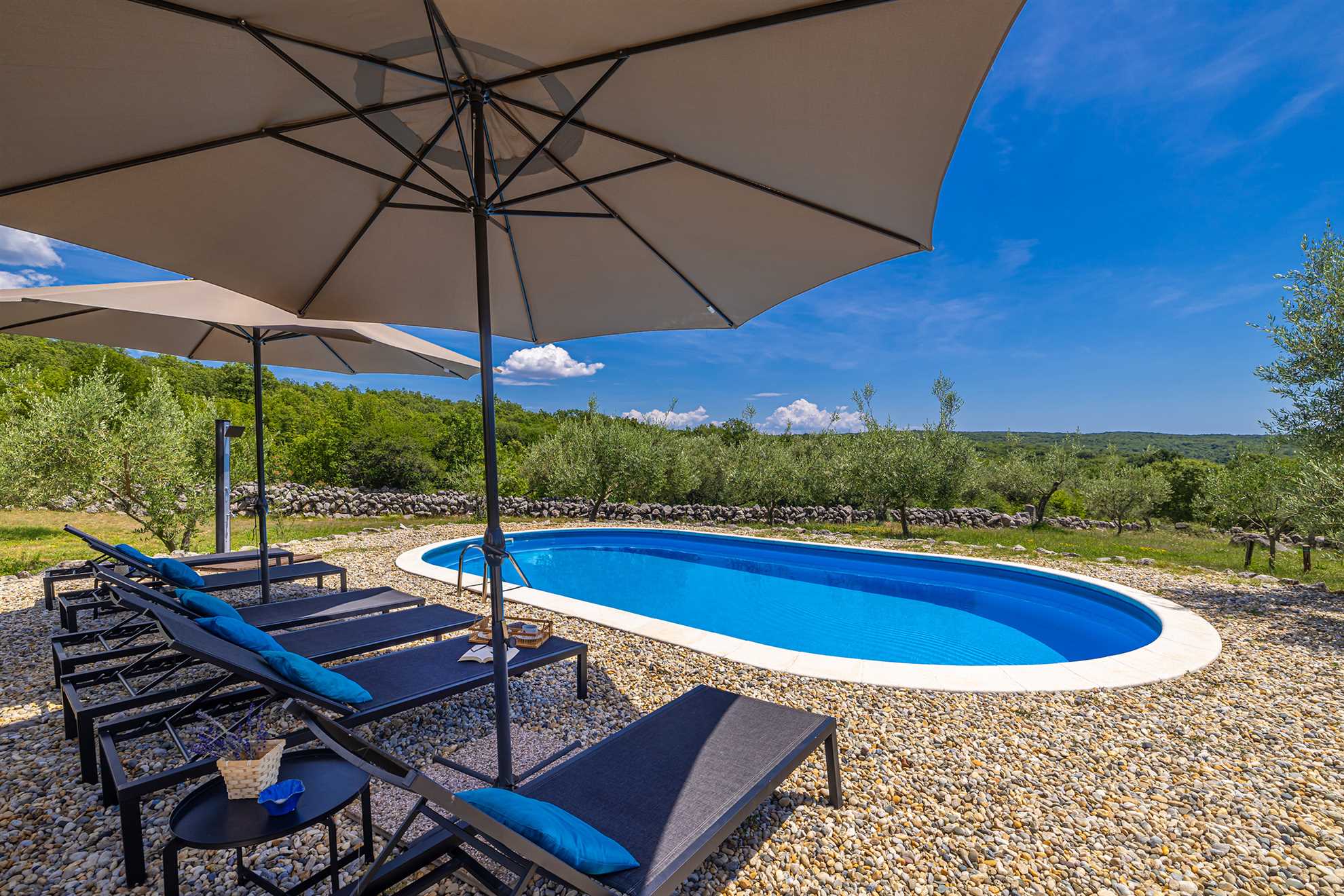 Rustikales Ferienhaus HARMONIE mit privatem Pool und großem Garten