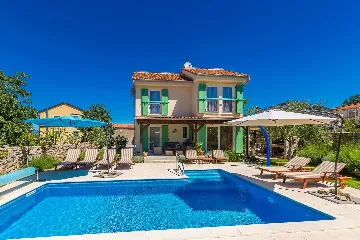 Villa with Heated Pool near Malinska (Sleeps 6)