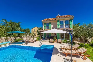Villa with Heated Pool near Malinska (Sleeps 6)