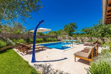 Villa with Heated Pool near Malinska (Sleeps 6)