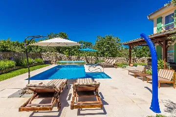 Villa with Heated Pool near Malinska (Sleeps 6)