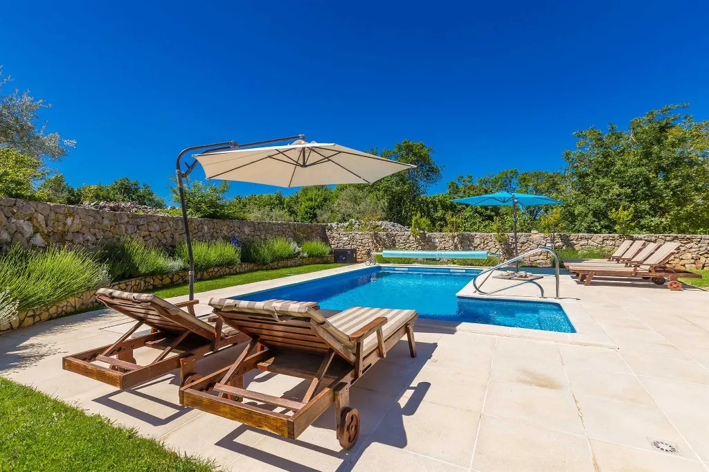 Villa with Heated Pool near Malinska (Sleeps 6)