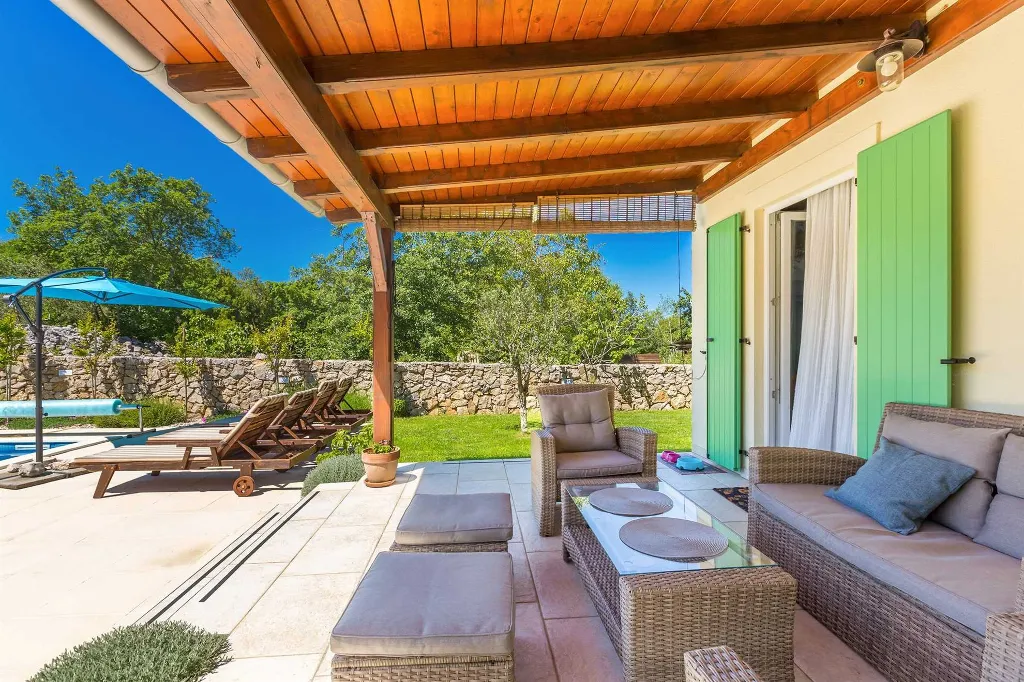 Villa with Heated Pool near Malinska (Sleeps 6)