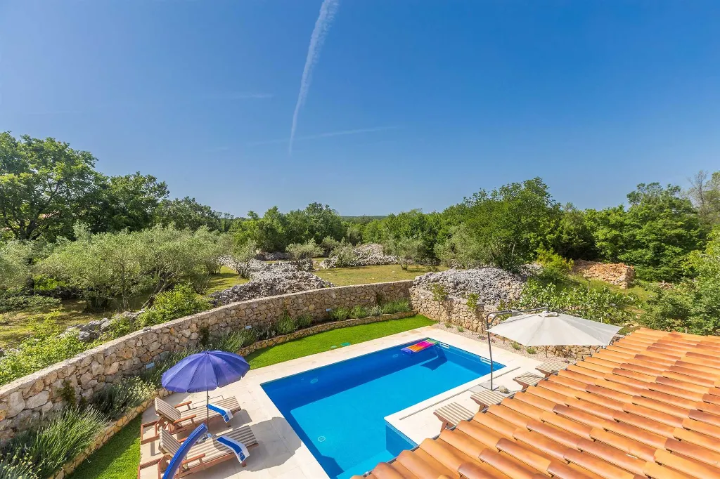 Villa with Heated Pool near Malinska (Sleeps 6)