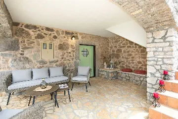 Stone House with Heated Pool in Vrh, Krk for 8–10