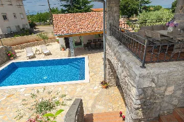 Stone House with Heated Pool in Vrh, Krk for 8–10