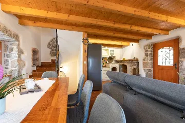 Stone House with Heated Pool in Vrh, Krk for 8–10