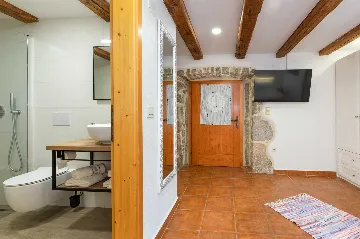 Stone House with Heated Pool in Vrh, Krk for 8–10