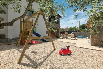 Stone House with Heated Pool in Vrh, Krk for 8–10