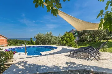 Villa with Pool in Salatići for Up to 6 Guests