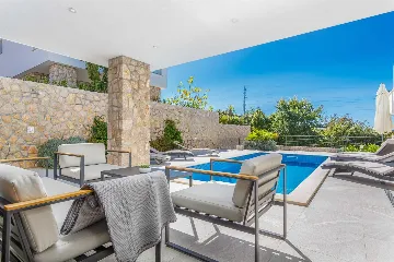 Dobrinj 3-Bedroom Villa with Private Heated Pool