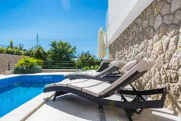 Dobrinj 3-Bedroom Villa with Private Heated Pool