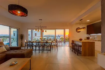 Malinska Villa with Heated Pool for 10 Guests