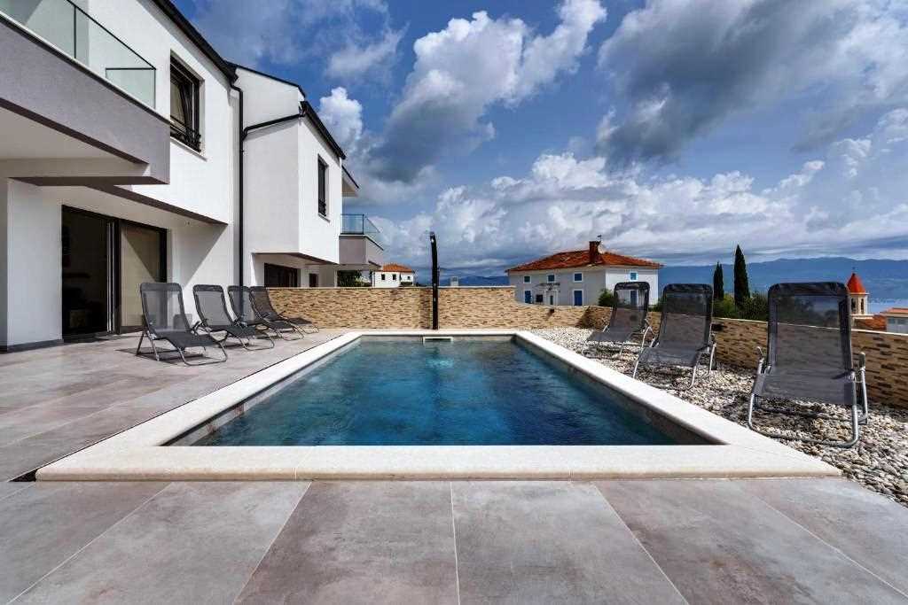 Holiday house LAVANDA with pool and panoramic seaview